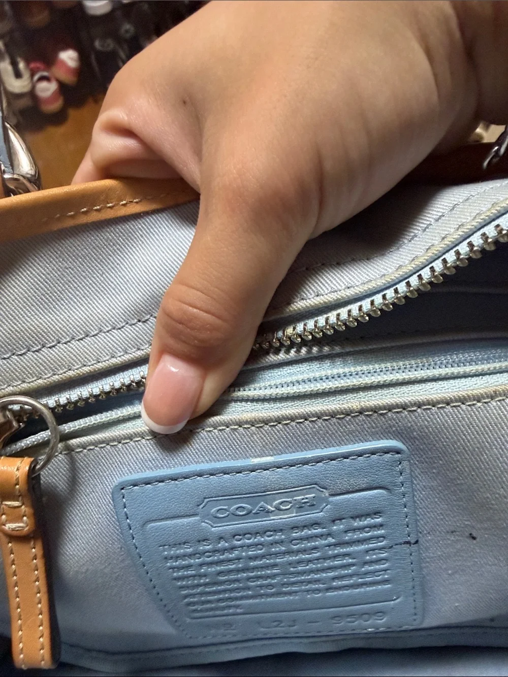 Coach tote cream